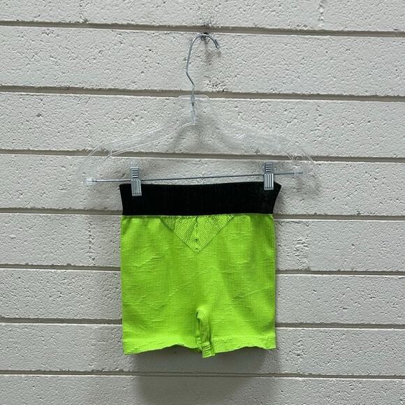 Free People Movement Seamless Neon Green Shorts size XS/S - Picture 3 of 8